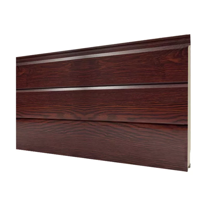 Double Grooved Wood Grain Metal Siding Panel factory